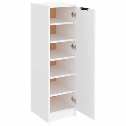 Scarpiera Bianca 30x35x100 cm in Legno Multistrato - homemem39