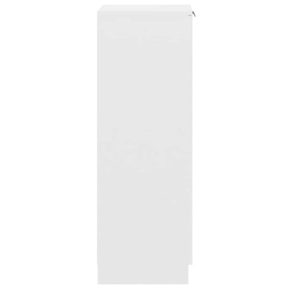 Scarpiera Bianca 30x35x100 cm in Legno Multistrato - homemem39