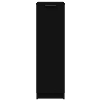 Scarpiera Nera 30x35x100 cm in Legno Multistrato - homemem39