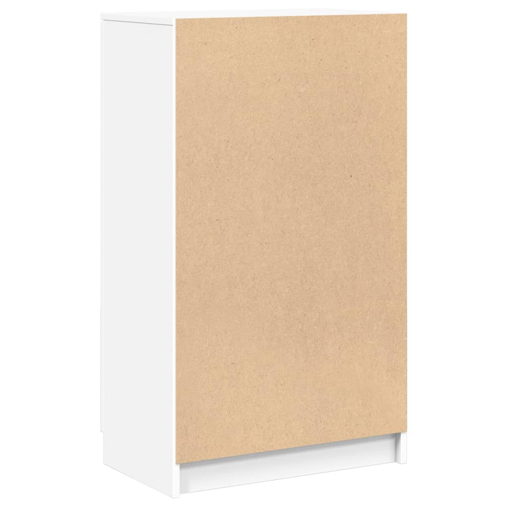 Scarpiera Bianca 59x35x100,5 cm in Legno Multistrato - homemem39