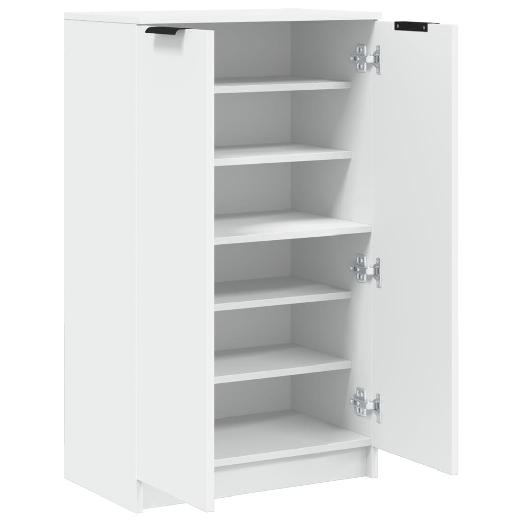 Scarpiera Bianca 59x35x100,5 cm in Legno Multistrato - homemem39