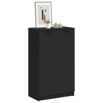 Scarpiera Nera 59x35x100 cm in Legno Multistrato - homemem39