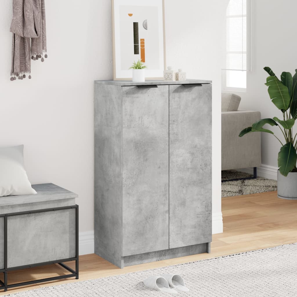 Scarpiera Grigio Cemento 59x35x100,5 cm in Legno Multistrato - homemem39