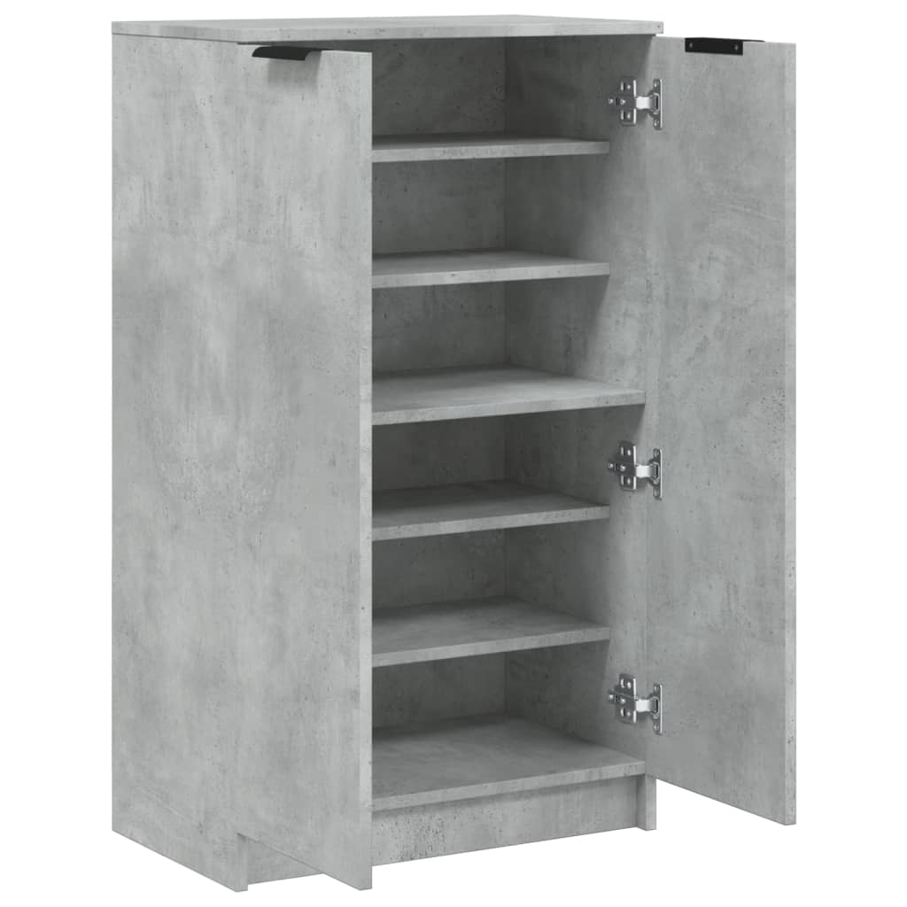 Scarpiera Grigio Cemento 59x35x100,5 cm in Legno Multistrato - homemem39