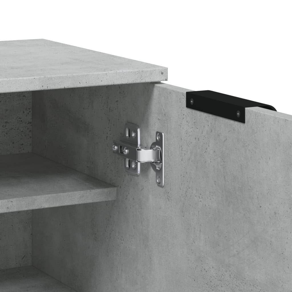 Scarpiera Grigio Cemento 59x35x100,5 cm in Legno Multistrato - homemem39