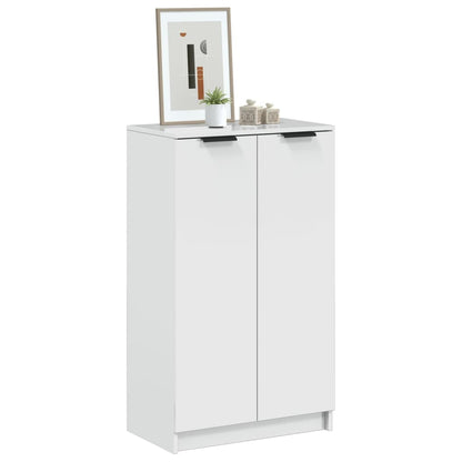 Scarpiera Bianco Lucido 59x35x100,5 cm in Legno Multistrato - homemem39