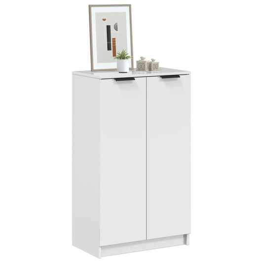 Scarpiera Bianco Lucido 59x35x100,5 cm in Legno Multistrato - homemem39