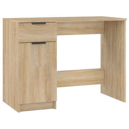 Scrivania Rovere Sonoma 100x50x75 cm in Legno Multistrato - homemem39