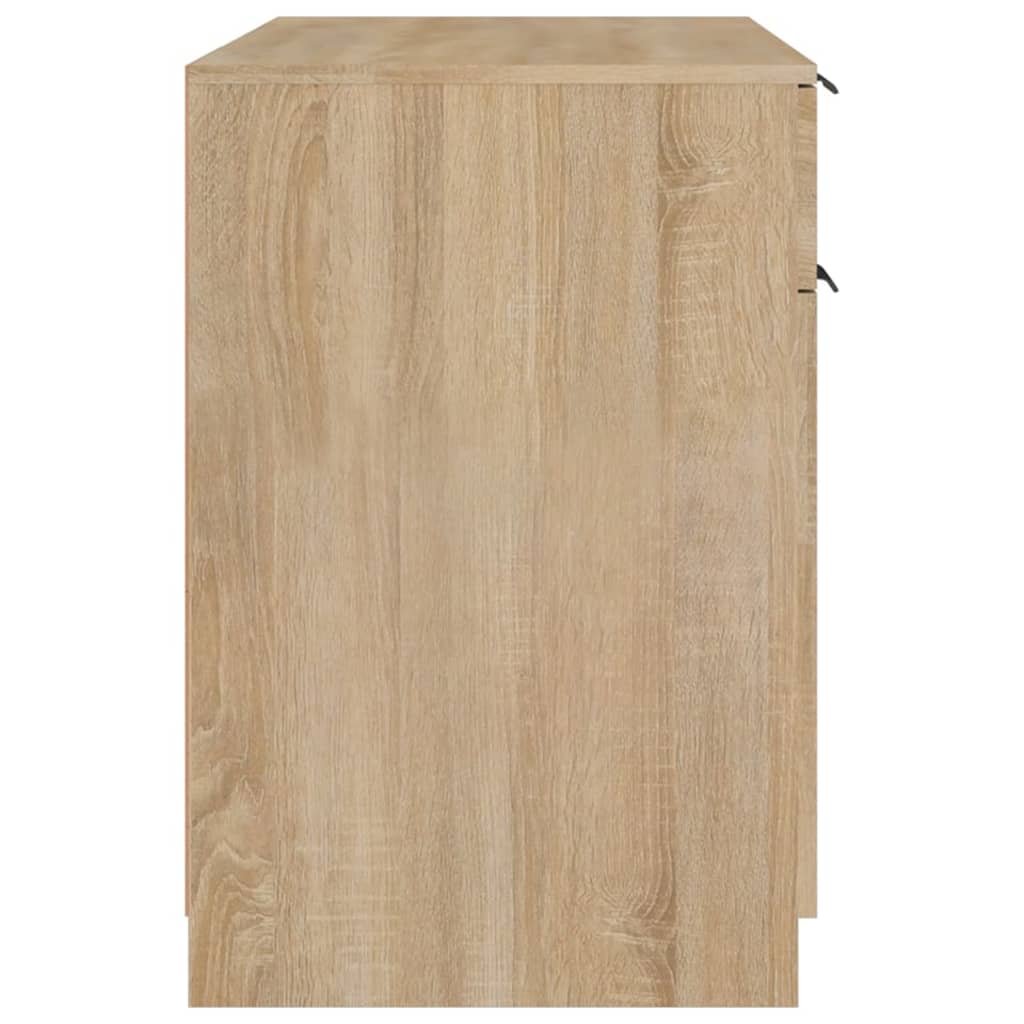 Scrivania Rovere Sonoma 100x50x75 cm in Legno Multistrato - homemem39