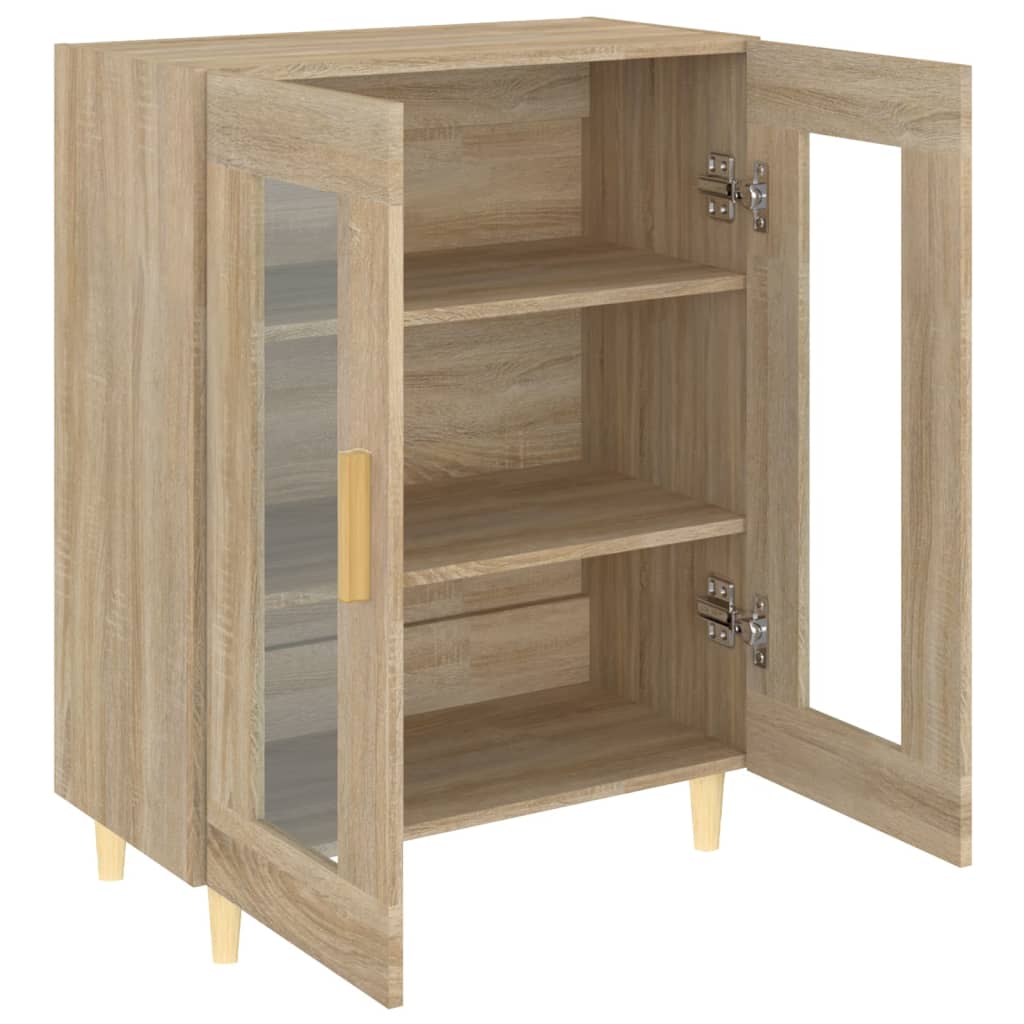 Credenza Rovere Sonoma 69,5x34x90 cm in Legno Multistrato - homemem39