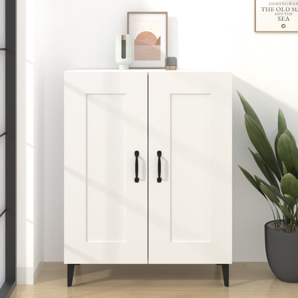 Credenza Bianca 69,5x34x90 cm in Legno Multistrato - homemem39