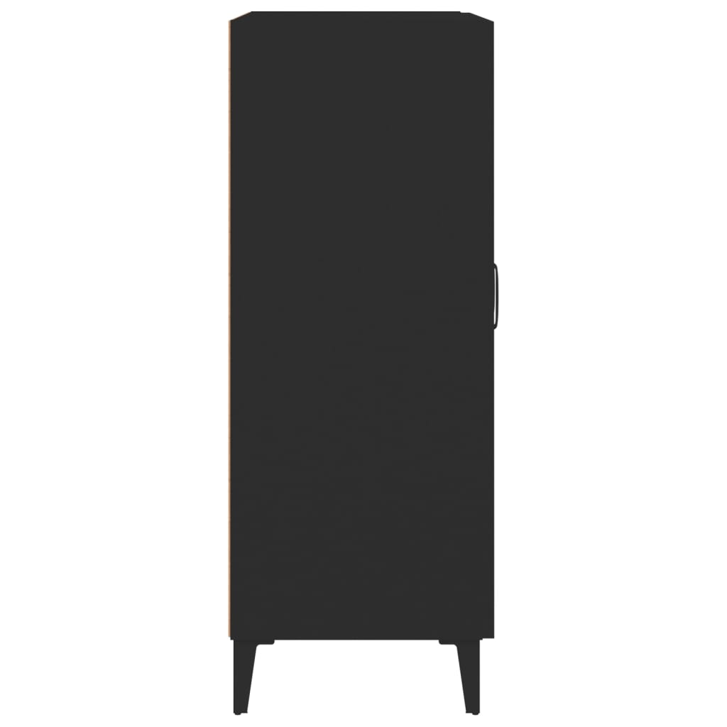 Credenza Nera 69,5x34x90 cm in Legno Multistrato - homemem39