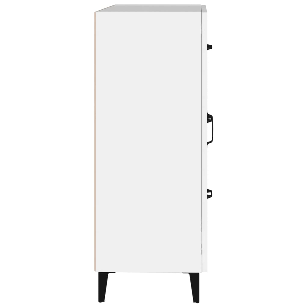 Credenza Bianca 69,5x34x90 cm in Legno Multistrato - homemem39