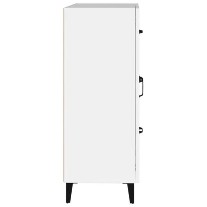 Credenza Bianca 69,5x34x90 cm in Legno Multistrato - homemem39
