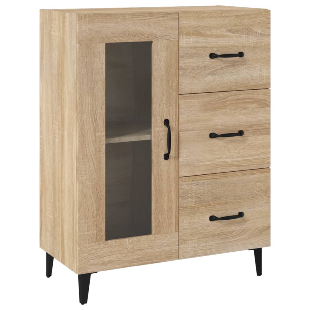 Credenza Rovere Sonoma 69,5x34x90 cm in Legno Multistrato - homemem39