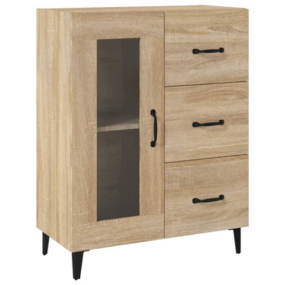 Credenza Rovere Sonoma 69,5x34x90 cm in Legno Multistrato - homemem39