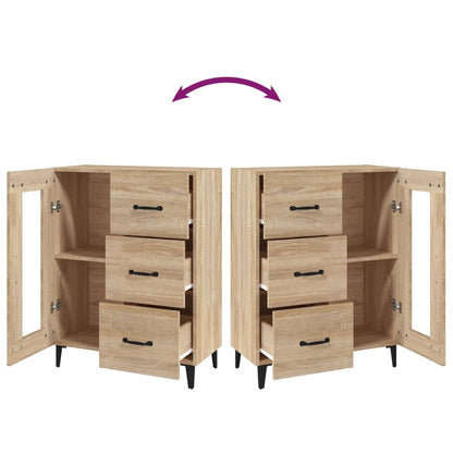 Credenza Rovere Sonoma 69,5x34x90 cm in Legno Multistrato - homemem39
