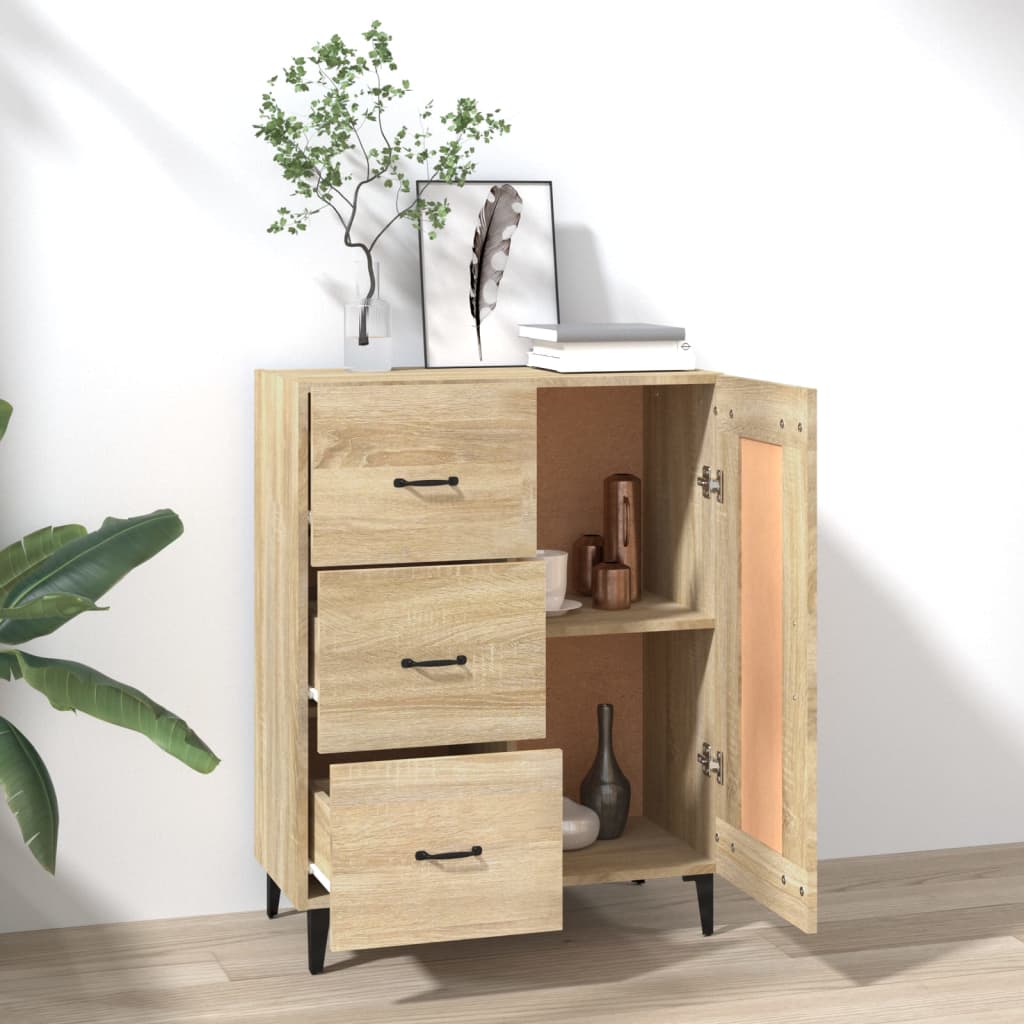 Credenza Rovere Sonoma 69,5x34x90 cm in Legno Multistrato - homemem39