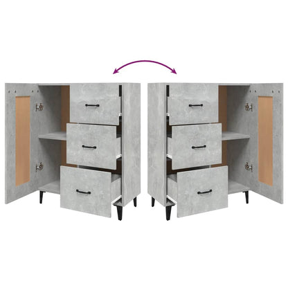 Credenza Grigio Cemento 69,5x34x90 cm in Legno Multistrato - homemem39