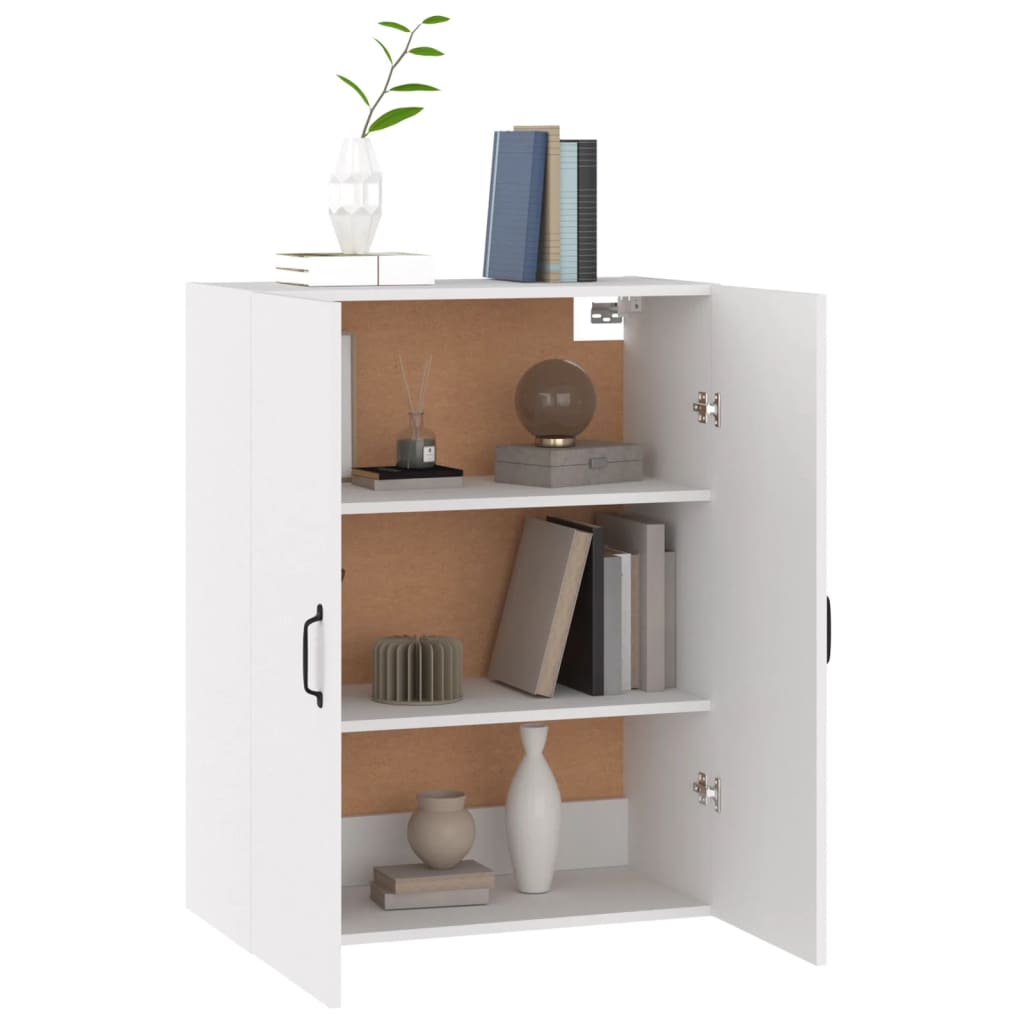 Mobile Pensile Bianco 69,5x34x90 cm in Legno Multistrato | homemem39
