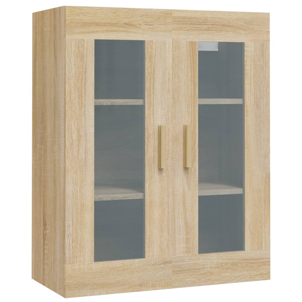 Armadietto Pensile a Parete Rovere Sonoma 69,5x34x90 cm - homemem39