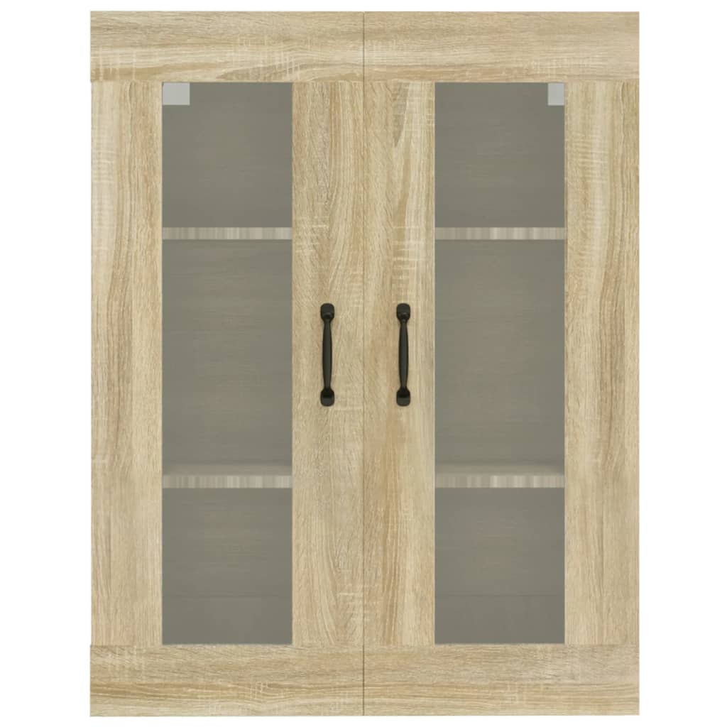 Armadietto Pensile a Parete Rovere Sonoma 69,5x34x90 cm - homemem39