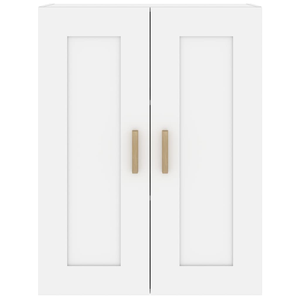 Mobile a Parete Bianco 69,5x32,5x90 cm in Legno Multistrato | homemem39