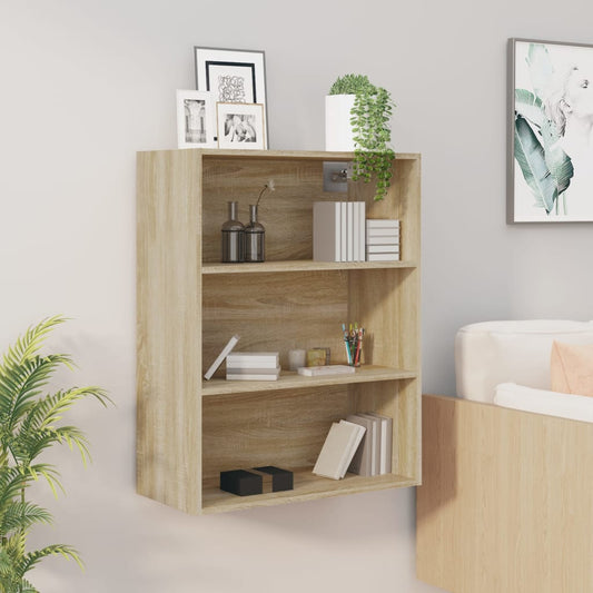 Armadietto Pensile a Parete Rovere Sonoma 69,5x32,5x90 cm - homemem39