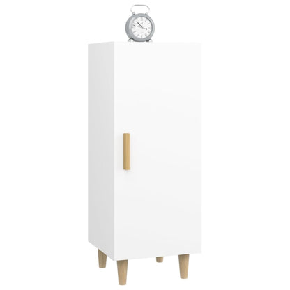 Credenza Bianca 34,5x34x90 cm in Legno Multistrato - homemem39