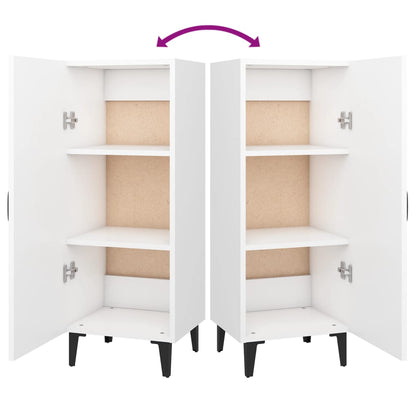 Credenza Bianca 34,5x34x90 cm in Legno Multistrato