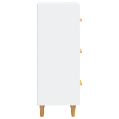 Credenza Bianca 34,5x34x90 cm in Legno Multistrato - homemem39