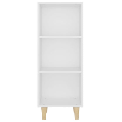 Credenza Bianca 34,5x32,5x90 cm in Legno Multistrato - homemem39