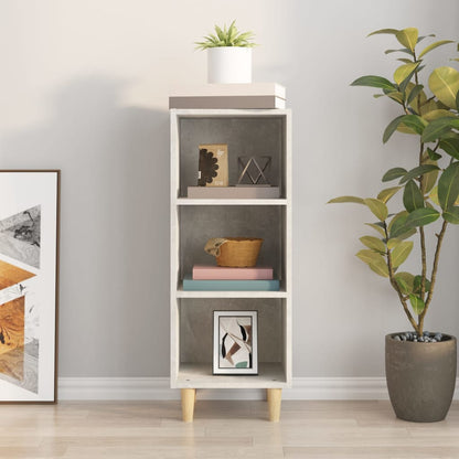 Credenza Grigio Cemento 34,5x32,5x90 cm in Legno Multistrato - homemem39