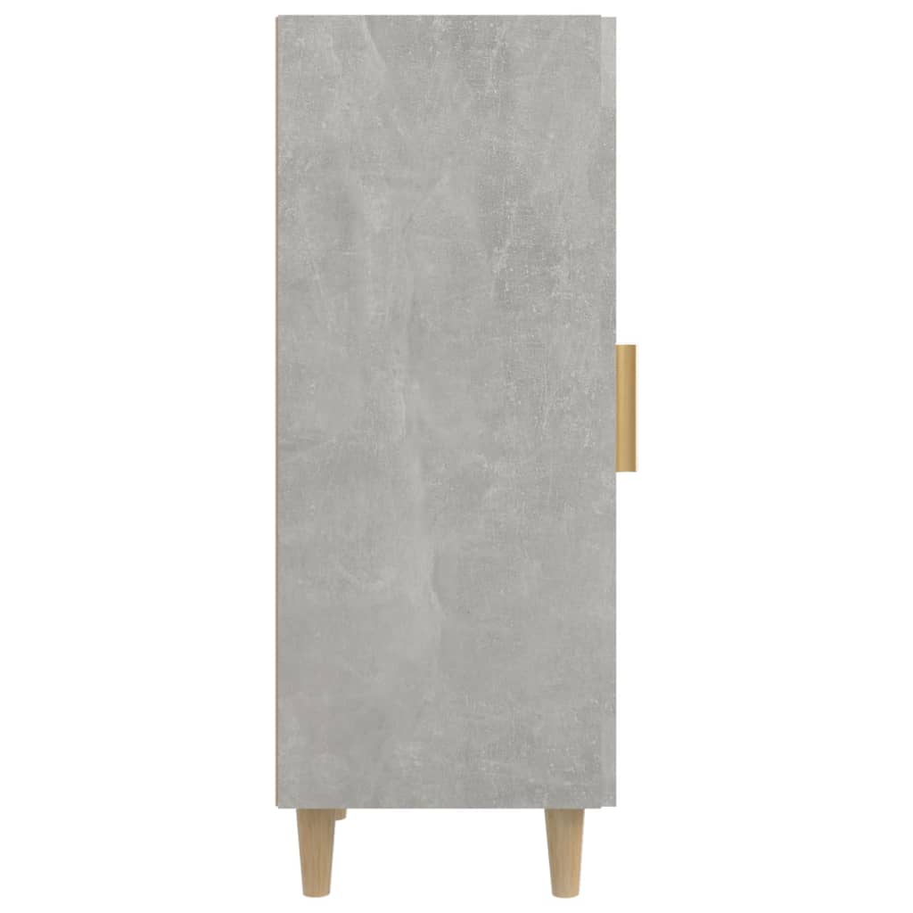 Credenza Grigio Cemento 34,5x34x90 cm in Legno Multistrato - homemem39