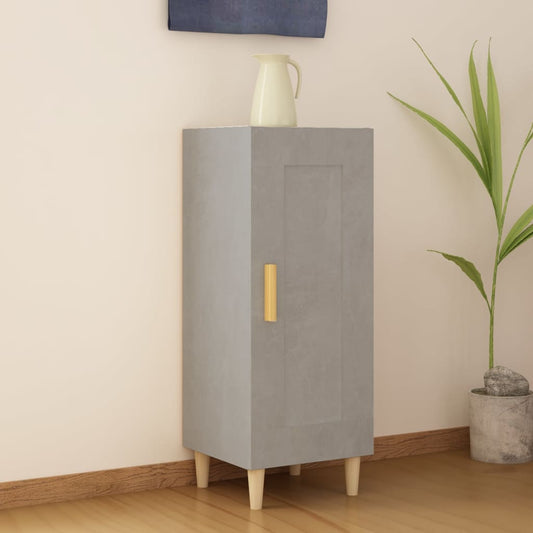 Credenza Grigio Cemento 34,5x34x90 cm in Legno Multistrato - homemem39