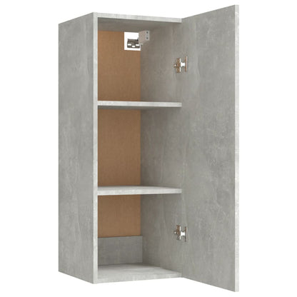 Armadietto a Muro Grigio Cemento 34,5x34x90cm Legno Multistrato | homemem39