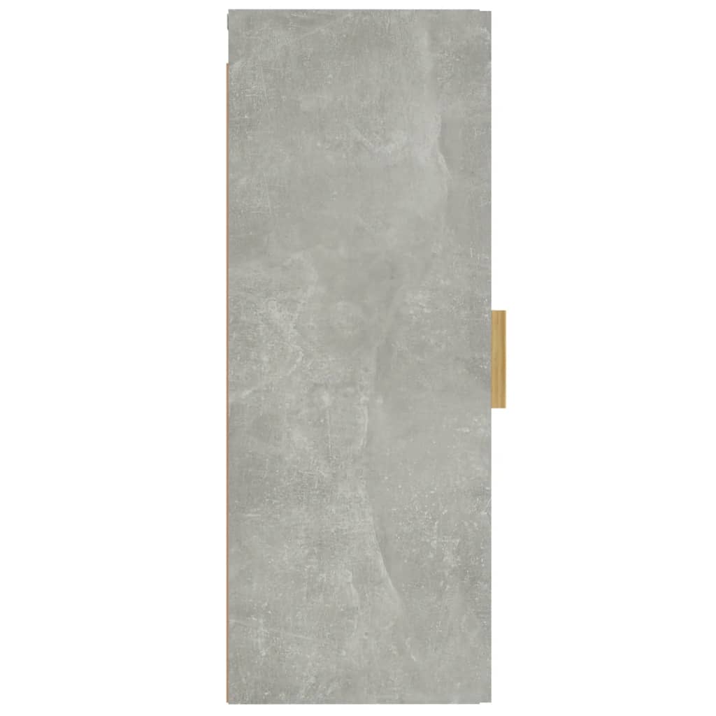 Armadietto a Muro Grigio Cemento 34,5x34x90cm Legno Multistrato | homemem39