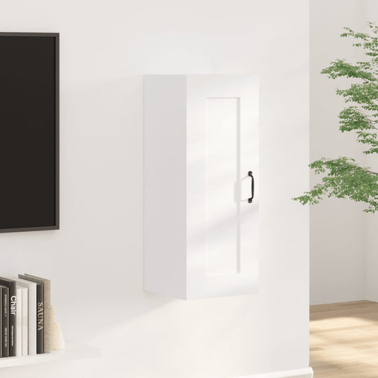 Armadietto a Muro Bianco 35x34x90 cm in Legno Multistrato - homemem39