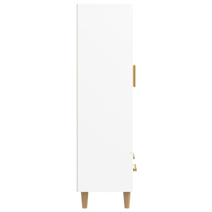 Credenza Bianca 70x31x115 cm in Legno Ingegnerizzato - homemem39