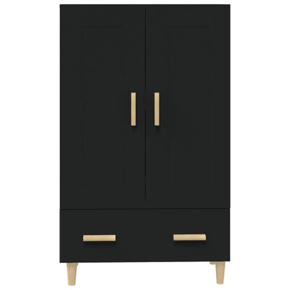Black Sideboard 70x31x115 cm in Multilayer Wood