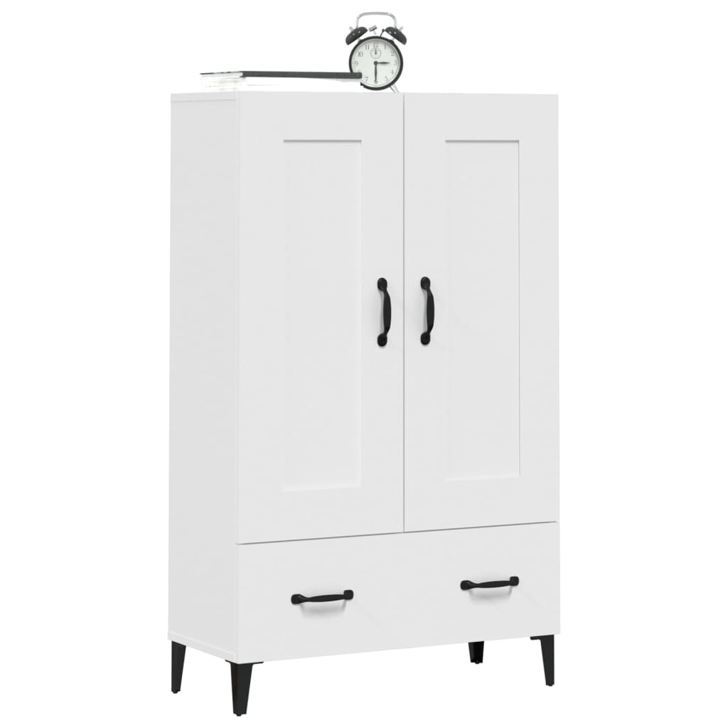 Credenza Bianca 70x31x115 cm in Legno Ingegnerizzato | homemem39
