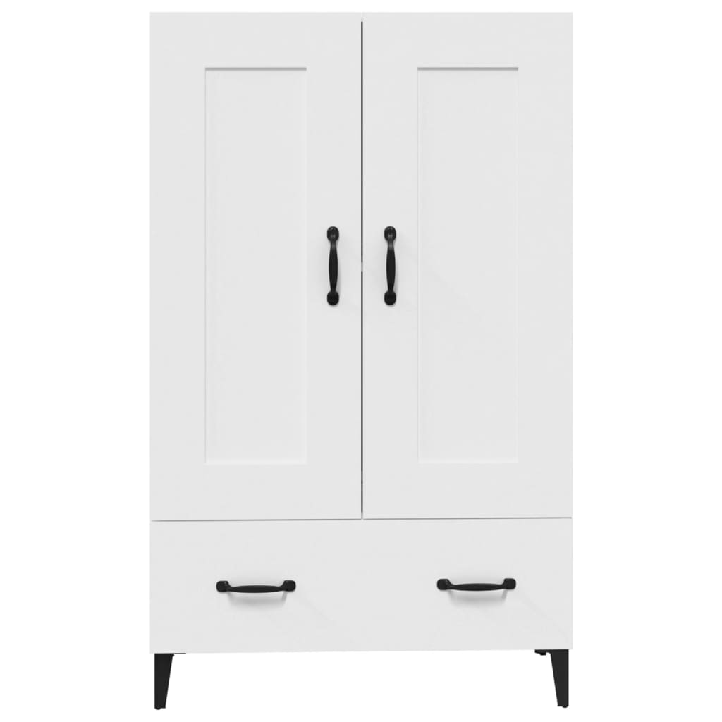Credenza Bianca 70x31x115 cm in Legno Ingegnerizzato | homemem39