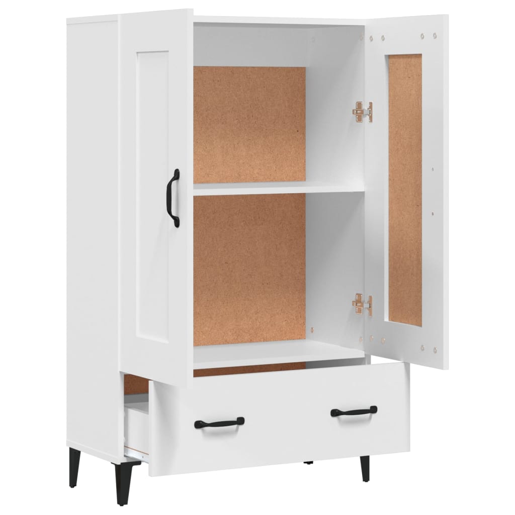 Credenza Bianca 70x31x115 cm in Legno Ingegnerizzato | homemem39