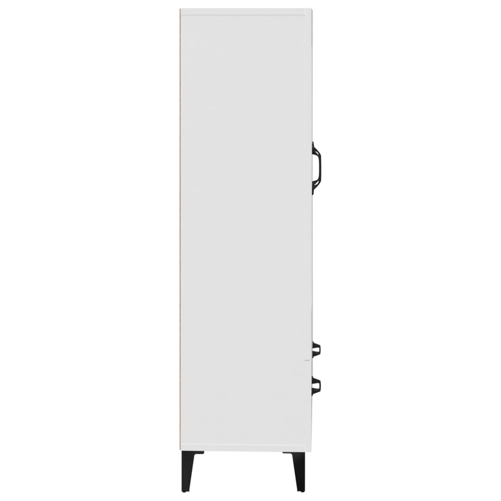 Credenza Bianca 70x31x115 cm in Legno Ingegnerizzato | homemem39