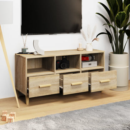 Mobile Porta TV Rovere Sonoma 102x36x50 cm Legno Multistrato | homemem39