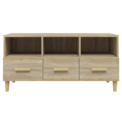 Mobile Porta TV Rovere Sonoma 102x36x50 cm Legno Multistrato - homemem39
