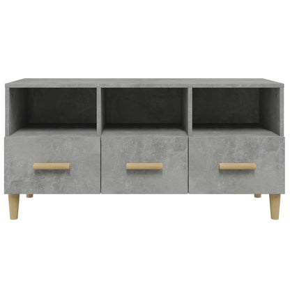 Mobile Porta TV Grigio Cemento 102x36x50 cm Legno Multistrato - homemem39