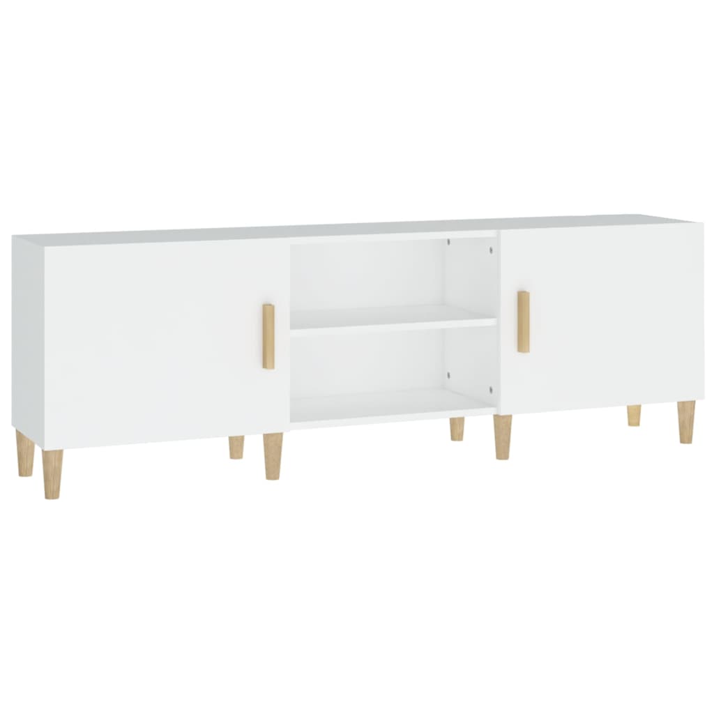 Mobile Porta TV Bianco 150x30x50 cm in Legno Multistrato - homemem39