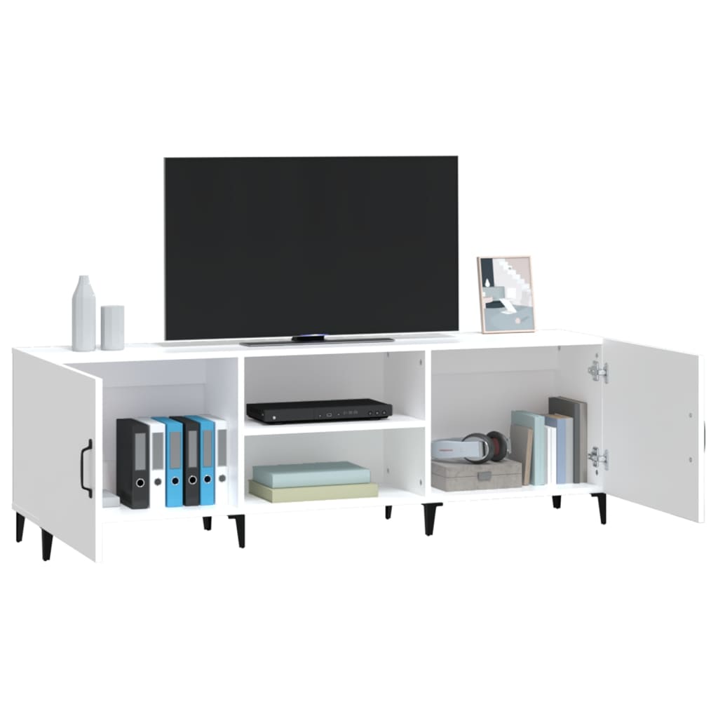 Mobile Porta TV Bianco 150x30x50 cm in Legno Multistrato - homemem39