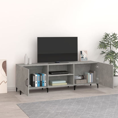 Mobile Porta TV Grigio Cemento 150x30x50cm in Legno Multistrato - homemem39